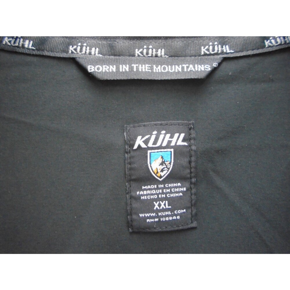KUHL Kovert Mens Size 2XL Double Kross Moto Style Jacket Vtg Patina Fade Black - Picture 5 of 16